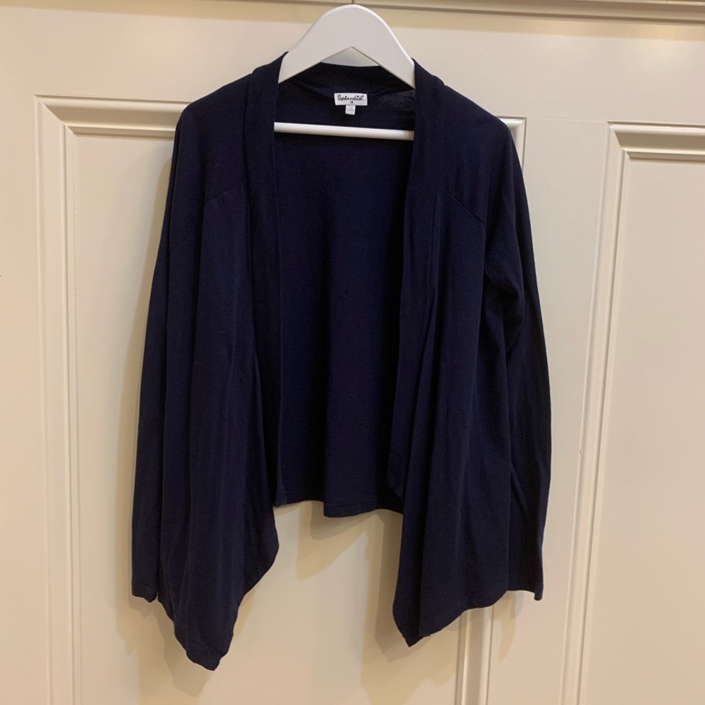 Splendid Girls Long Sleeve Navy Cardigan
